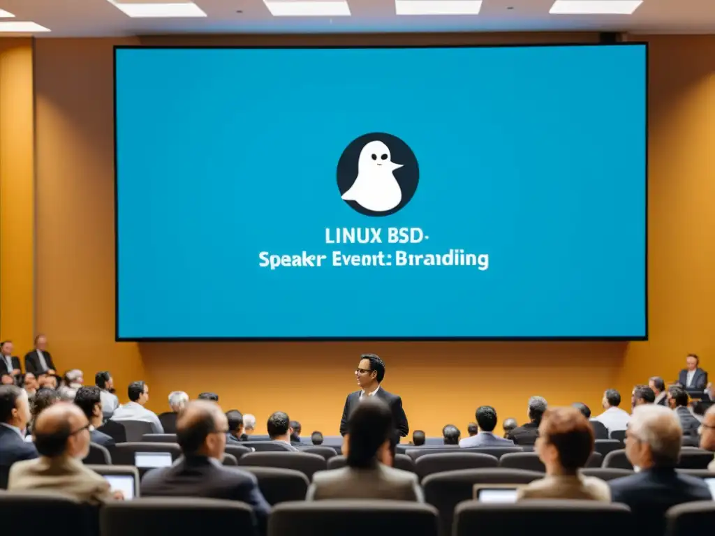 Construir autoridad de marca Linux y BSD en virtual evento con speaker y asistentes comprometidos en pantalla