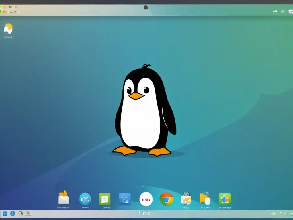 Captura moderna y eficiente de un elegante escritorio Linux