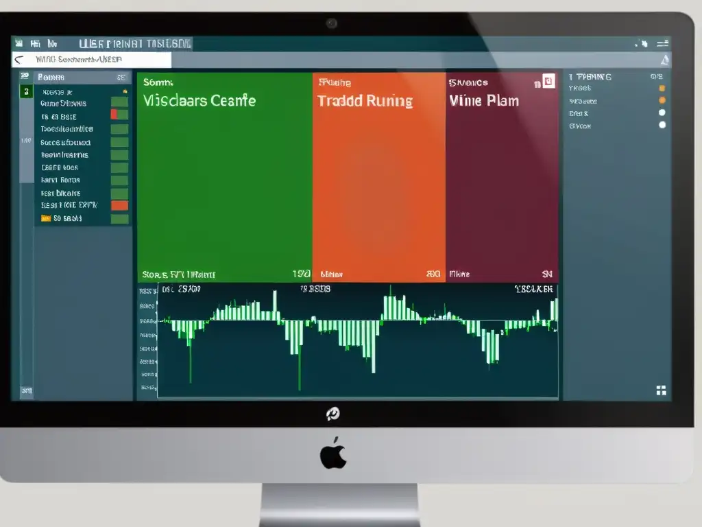 Captura nítida de plataforma de trading Windows en Linux, destacando la integración exitosa de Wine en la interfaz