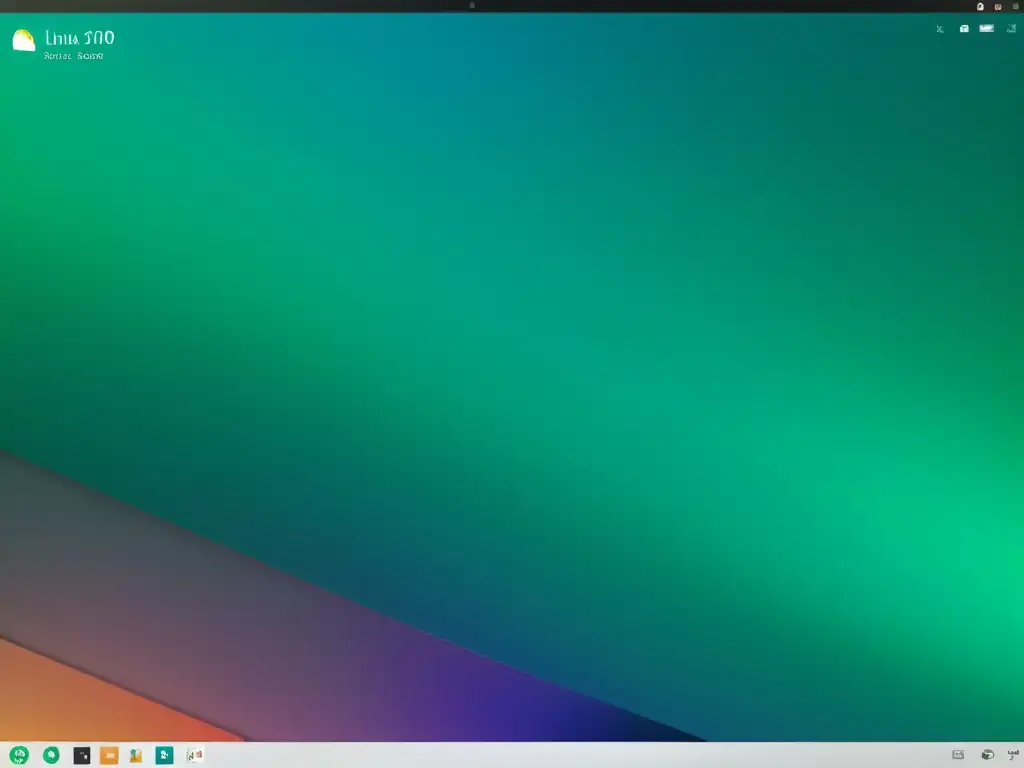 Captura de pantalla del entorno de escritorio de Linux con un diseño minimalista y profesional para el desarrollo de Interfaces de Usuario en Linux