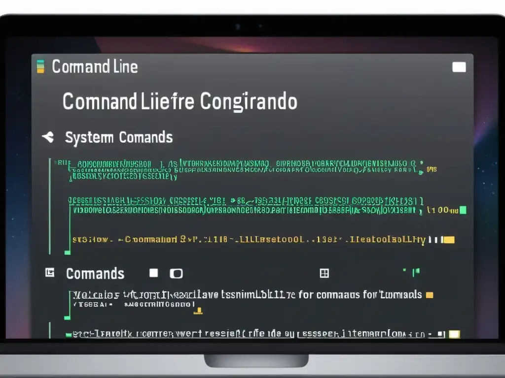 Closeup de terminales Mac y Linux con comandos esenciales para la interoperabilidad en español, mostrando precisión y profesionalismo