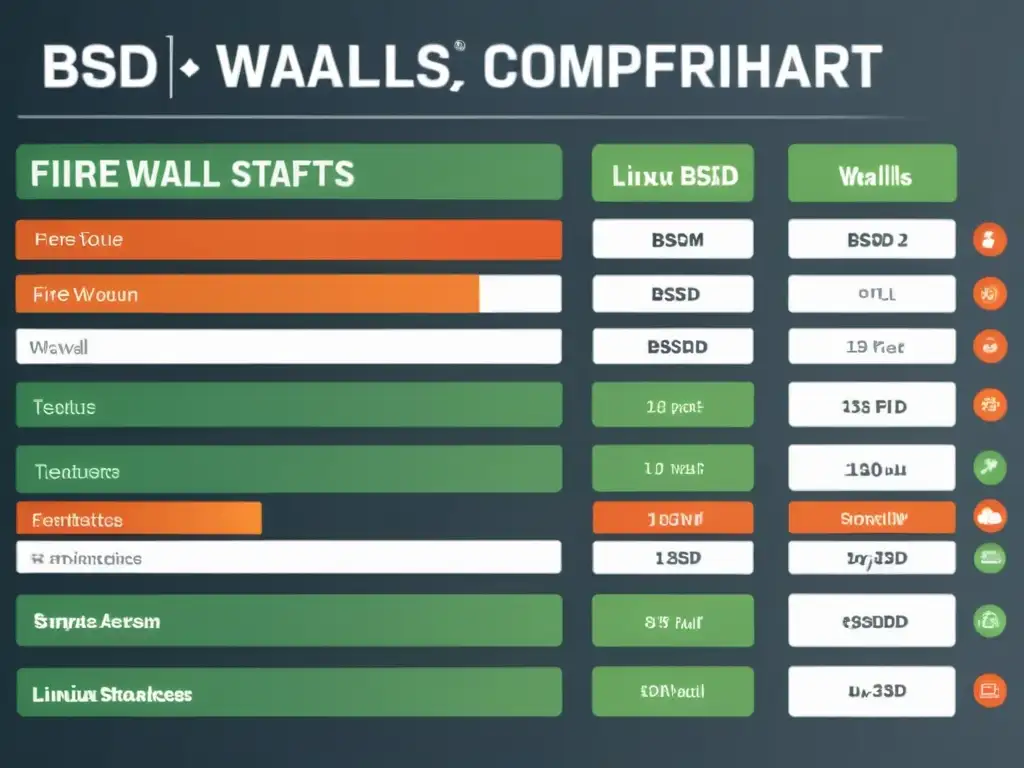 Comparativa de Firewalls Linux BSD detallada y profesional con datos y estadísticas destacadas para análisis técnico