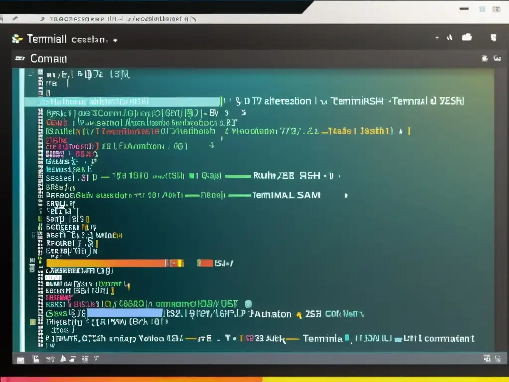 Comparativa de shells Linux con automatización: imagen de alta resolución de terminales Bash y Zsh, mostrando eficiencia y productividad en Linux