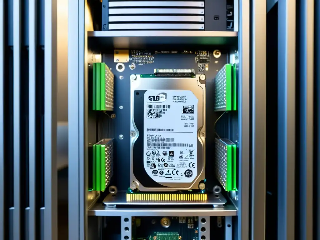 Comparativa de SSD vs HDD en sistemas operativos alternativos, destacando la integración y tecnología en el interior de la torre del ordenador