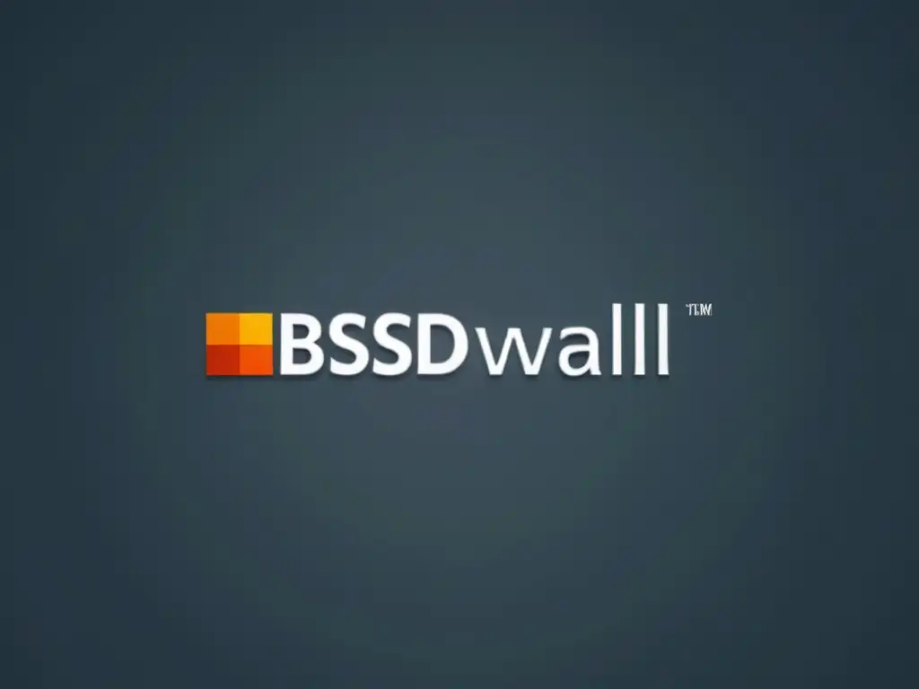 Interfaz del firewall BSD: Orden y precisión Una configuración de cortafuegos en BSD meticulosamente organizada, bañada por una suave luz natural, transmitiendo orden y control