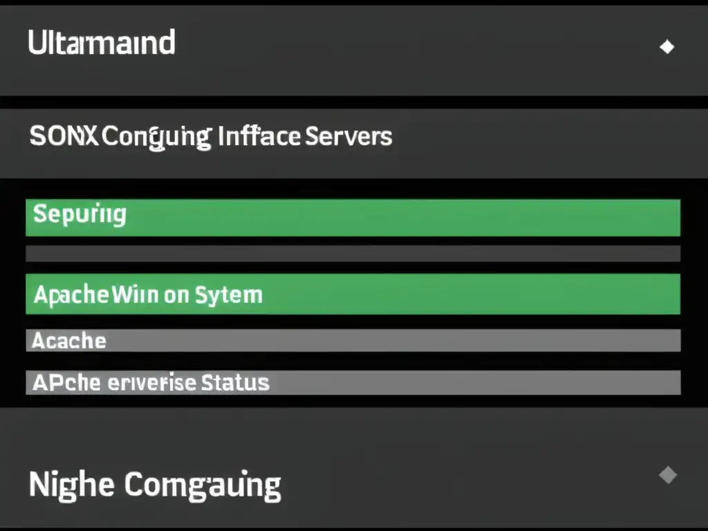 Configuración detallada de servidores web Linux en terminal con comandos precisos y estética profesional