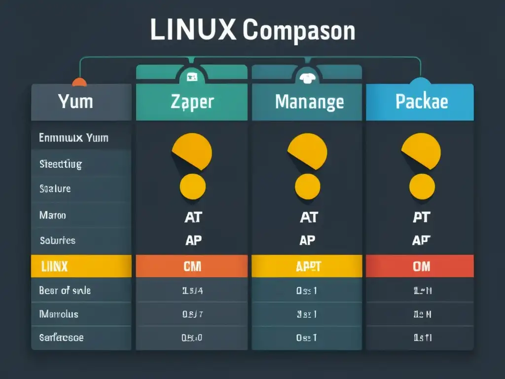 Comparativa detallada de gestores de paquetes Linux: Apt, Yum, Pacman y Zypper Detallada comparativa de gestores de paquetes Linux con guía experta en workflows, comandos y estructuras de repositorio