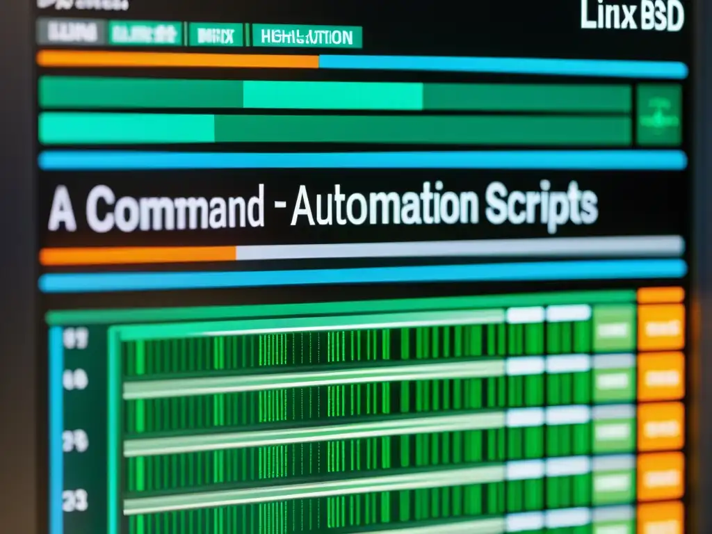 Implementación detallada de scripts de automatización en sistemas operativos alternativos, mostrando precisión técnica y expertise informático