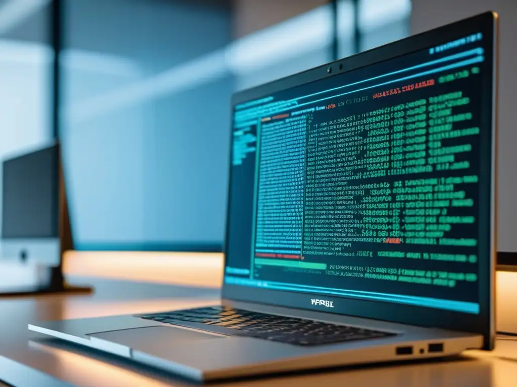 Detalle de código abierto en pantalla, reflejando el impacto de la filosofía del software libre en el entorno profesional
