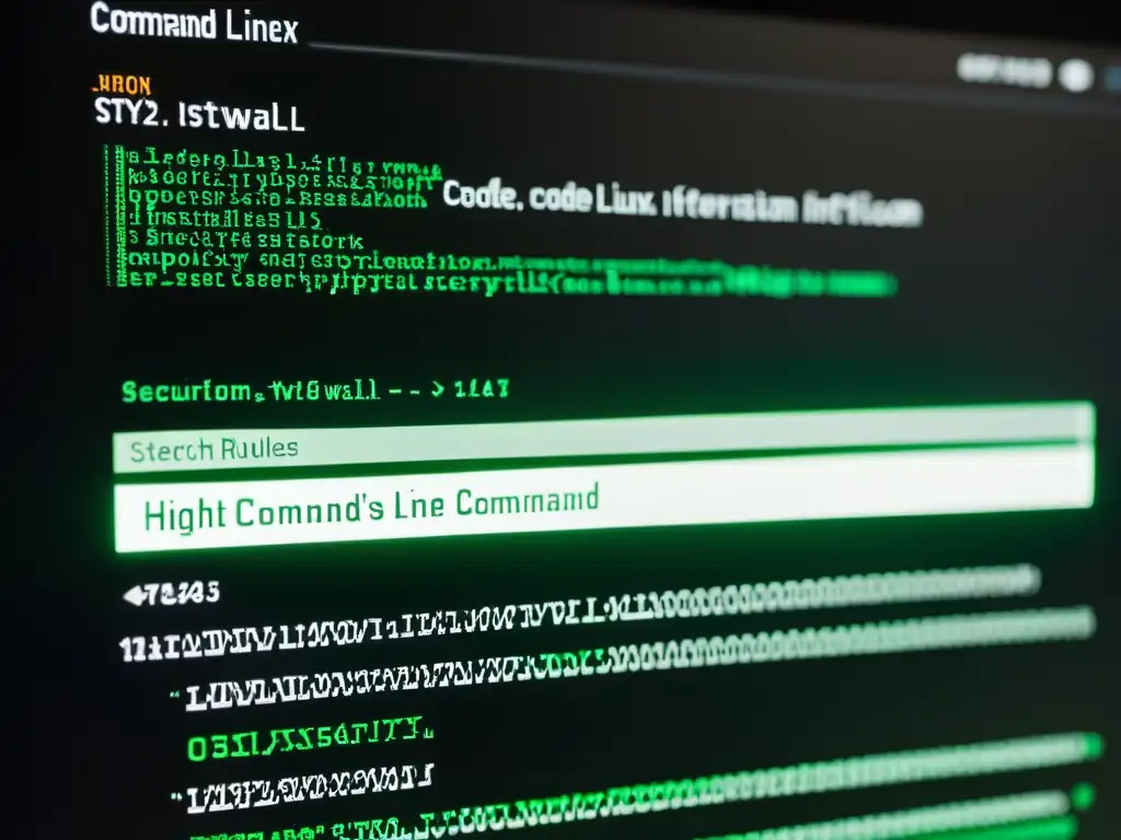 Detalle de comandos de seguridad en Linux: firewall, controles de usuario y protocolos de encriptación
