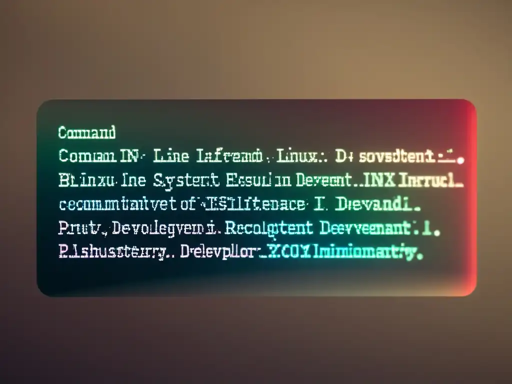 Detalle de la ejecución de un script en Linux, capturando la esencia del desarrollo de scripts de mantenimiento en una atmósfera minimalista