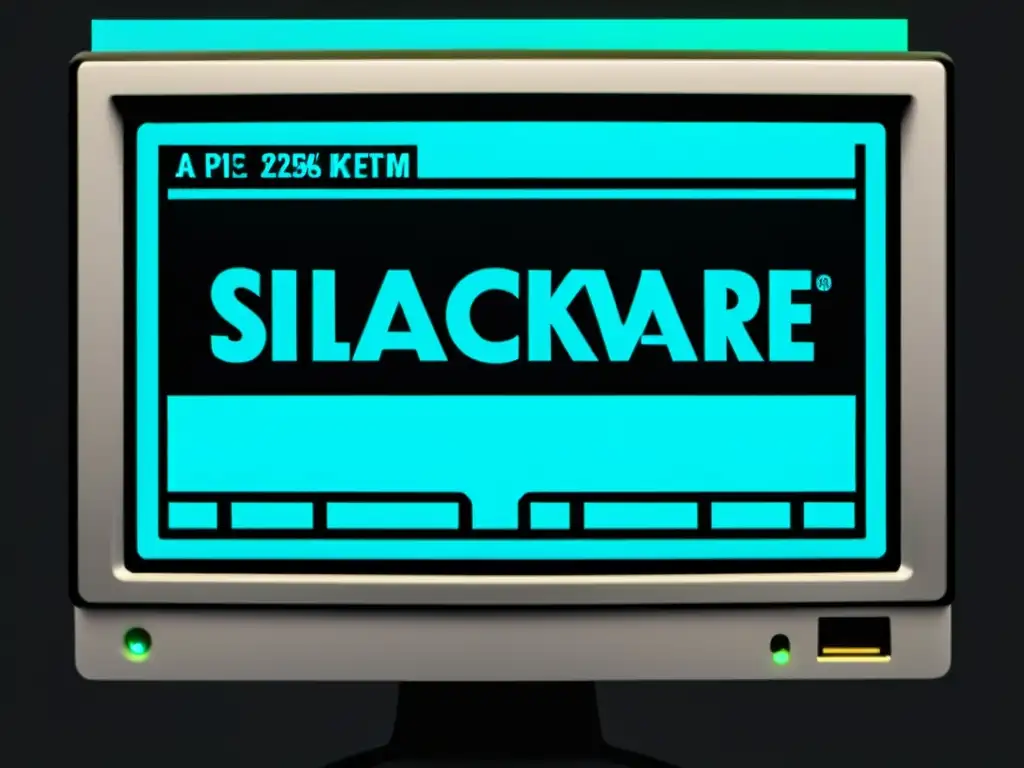 Detalle de la interfaz de SlackEX en un monitor, mostrando la exploración de SlackEX en sistemas operativos alternativos