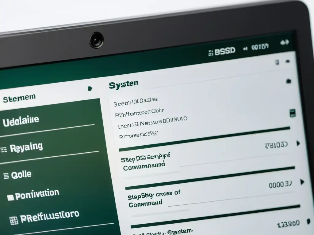 Detalle de pantalla de computadora mostrando la actualización de seguridad en BSD, con comandos detallados y progreso