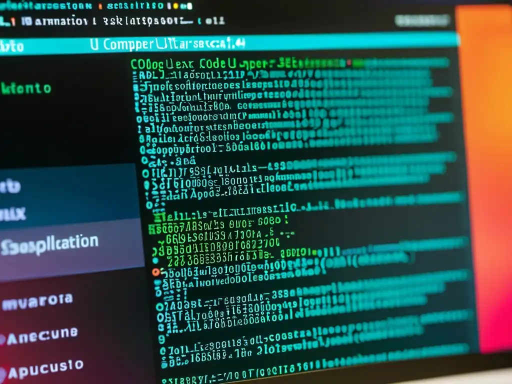 Detalles de código SELinux y AppArmor: seguridad informática avanzada Detalle de pantalla de computadora con complejo código de SELinux y AppArmor, resaltando medidas de seguridad avanzadas