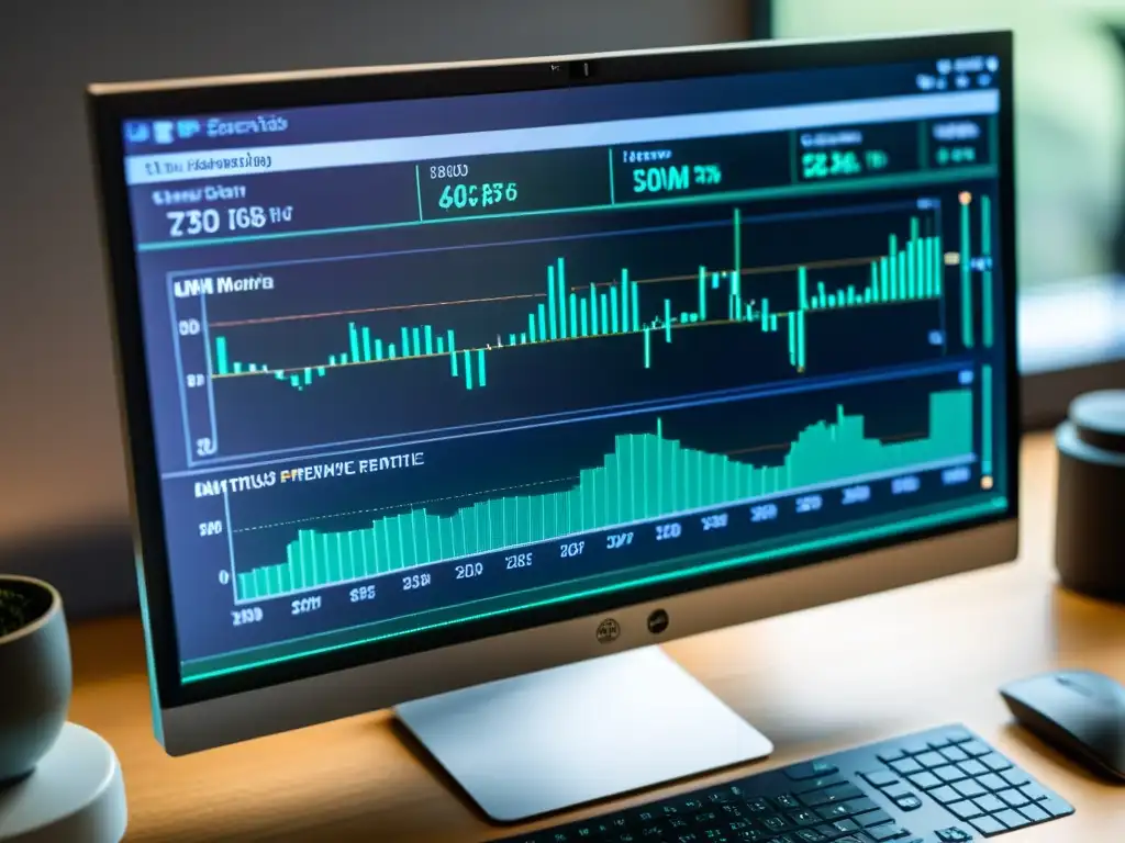 Detalle de pantalla de computadora con software de monitoreo de rendimiento del sistema, mostrando impacto del antivirus en uso de CPU y RAM