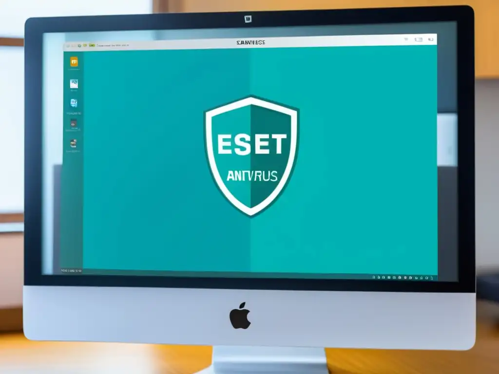 ESET NOD32 Antivirus para Linux: Seguridad detallada Detalle de pantalla de ESET NOD32 Antivirus para Linux, mostrando herramientas Antimalware y configuraciones de firewall