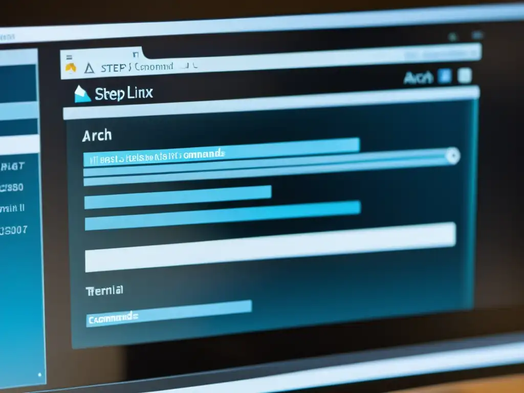 Detalle de la instalación paso a paso de Arch Linux en la terminal