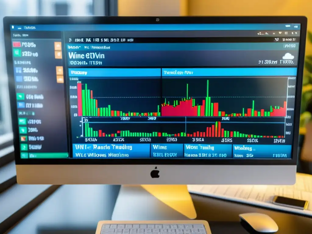 Detalle de plataformas de trading Windows en Linux, mostrando integración perfecta y funcionalidad con Wine