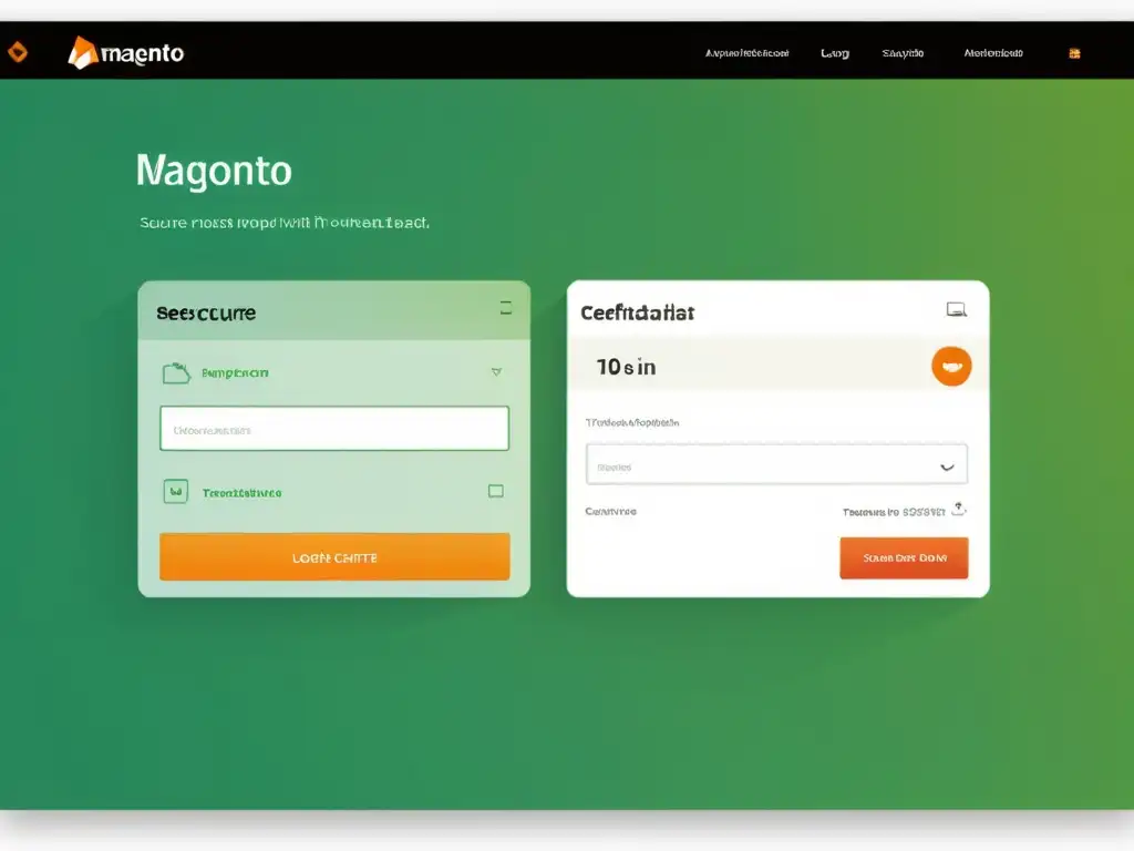 Detalle de la seguridad en la instalación de Magento en Linux, mostrando el panel de control y la configuración de autenticación de dos factores