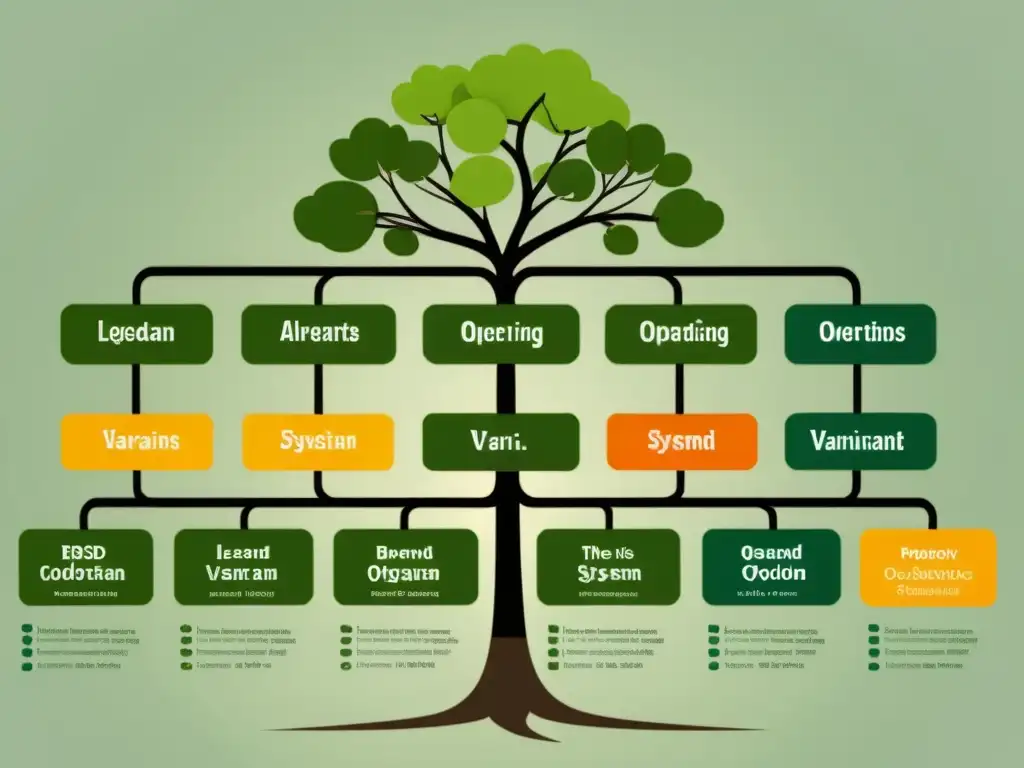 Un diagrama familiar de árbol que representa las variantes prácticas de sistemas operativos BSD y su relación con otros sistemas alternativos