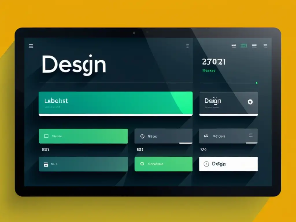 Diseño de interfaces en sistemas operativos alternativos: Una interfaz futurista minimalista con líneas limpias, tipografía audaz y una paleta de colores cohesionada, que emana sofisticación y tecnología de vanguardia