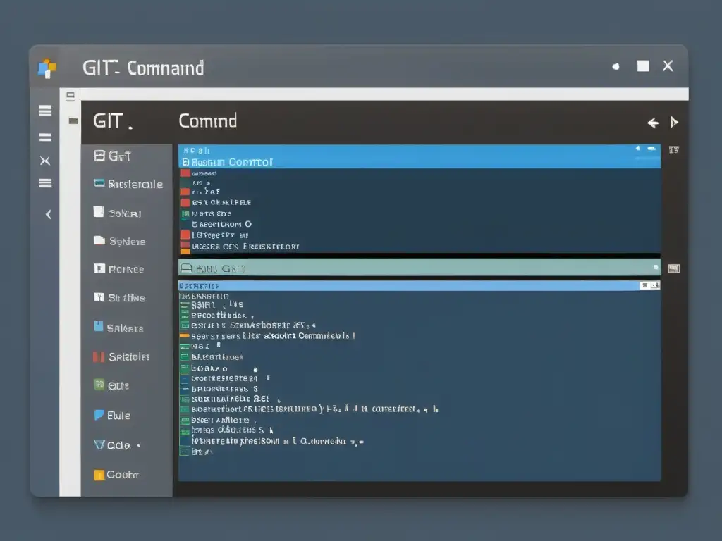 Un elegante y minimalista terminal en Linux muestra el control de versiones con Git y Mercurial, con tonos grises y azules