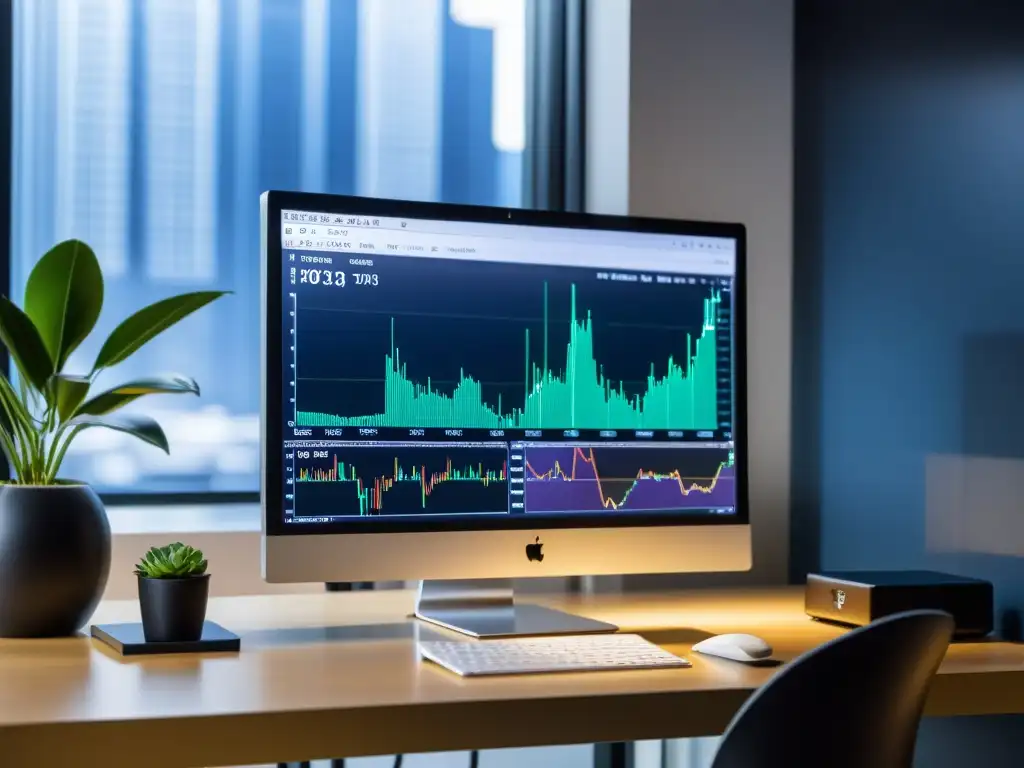 Un entorno profesional de alto nivel se refleja en una plataforma de trading en Linux, destacando la interfaz de hardware y software