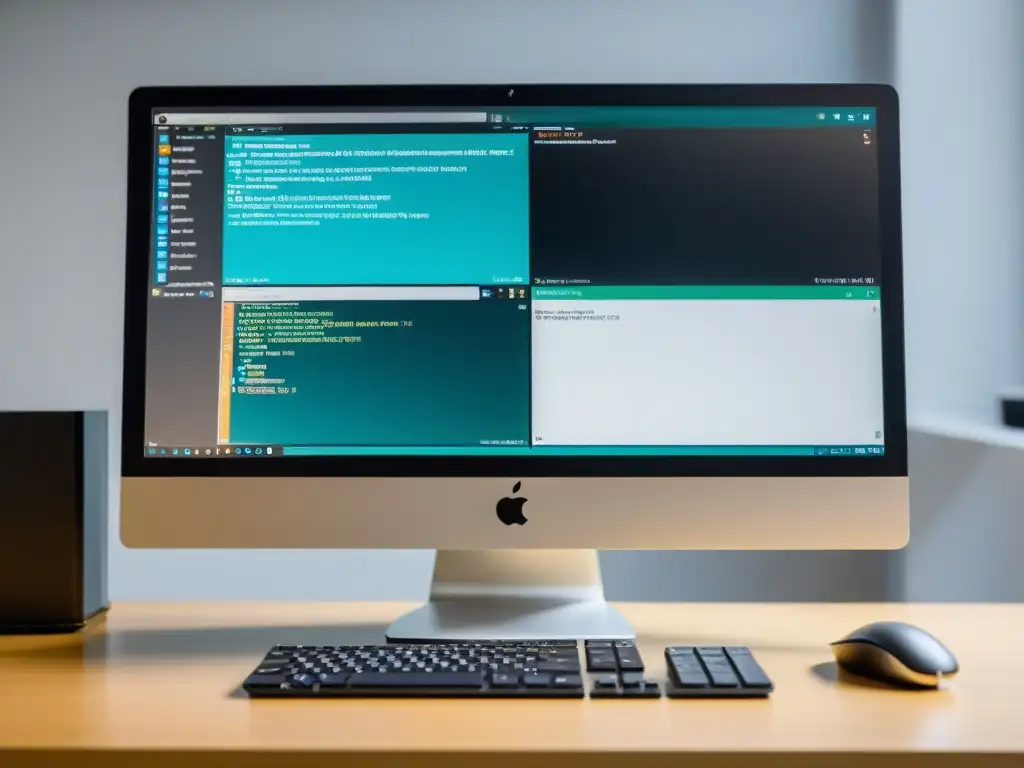 Un entorno profesional y enfocado con virtualización en Linux y múltiples SO, teclado, ratón y café