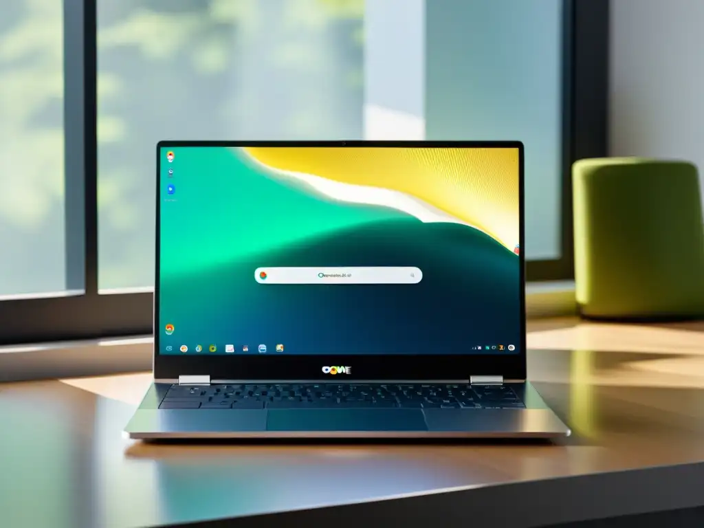 Un equilibrado Chromebook muestra apps de productividad y entretenimiento