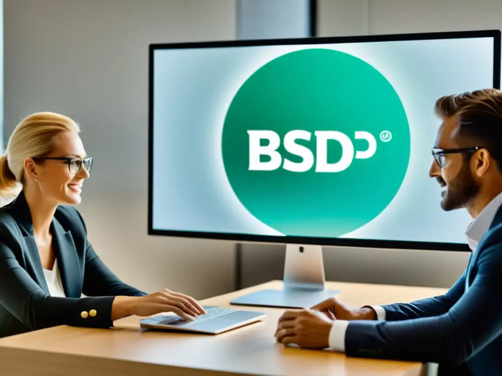 Equipo colaborando en la implementación de Planificación de recursos empresariales en BSD