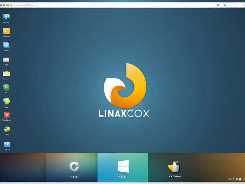 Transforma tu Escritorio con Dock y Temas: Imagen detallada de un escritorio Linux con diseño personalizado inspirado en MacOS