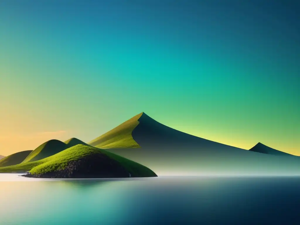 Transforma tu escritorio con dock y temas: imagen de un escritorio Linux minimalista con iconos redondeados y fondo de naturaleza serena