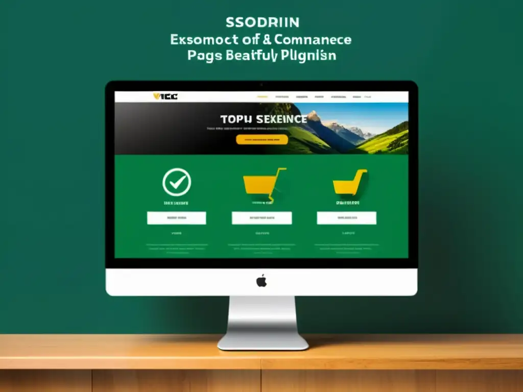 Captura la esencia de un sitio web de comercio electrónico moderno y eficiente, con imágenes de producto optimizadas y páginas de carga rápida