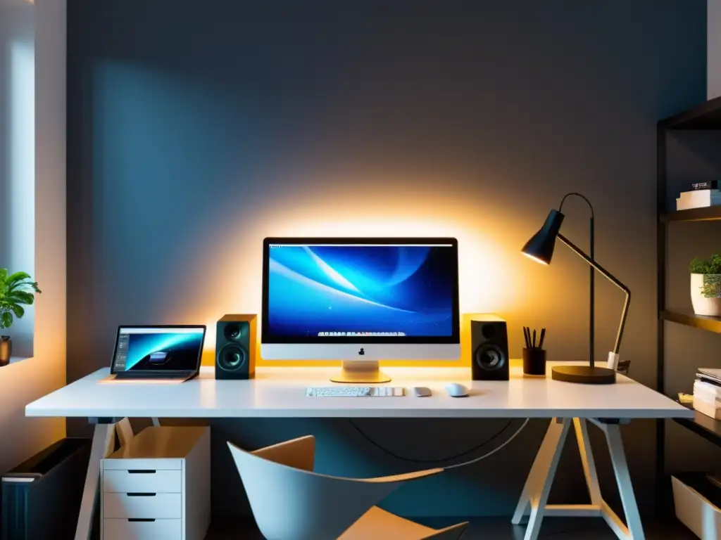 Estudio de diseño gráfico minimalista y profesional en Linux Estudio de diseño gráfico minimalista con las mejores tabletas gráficas para Linux, ambiente profesional y moderno
