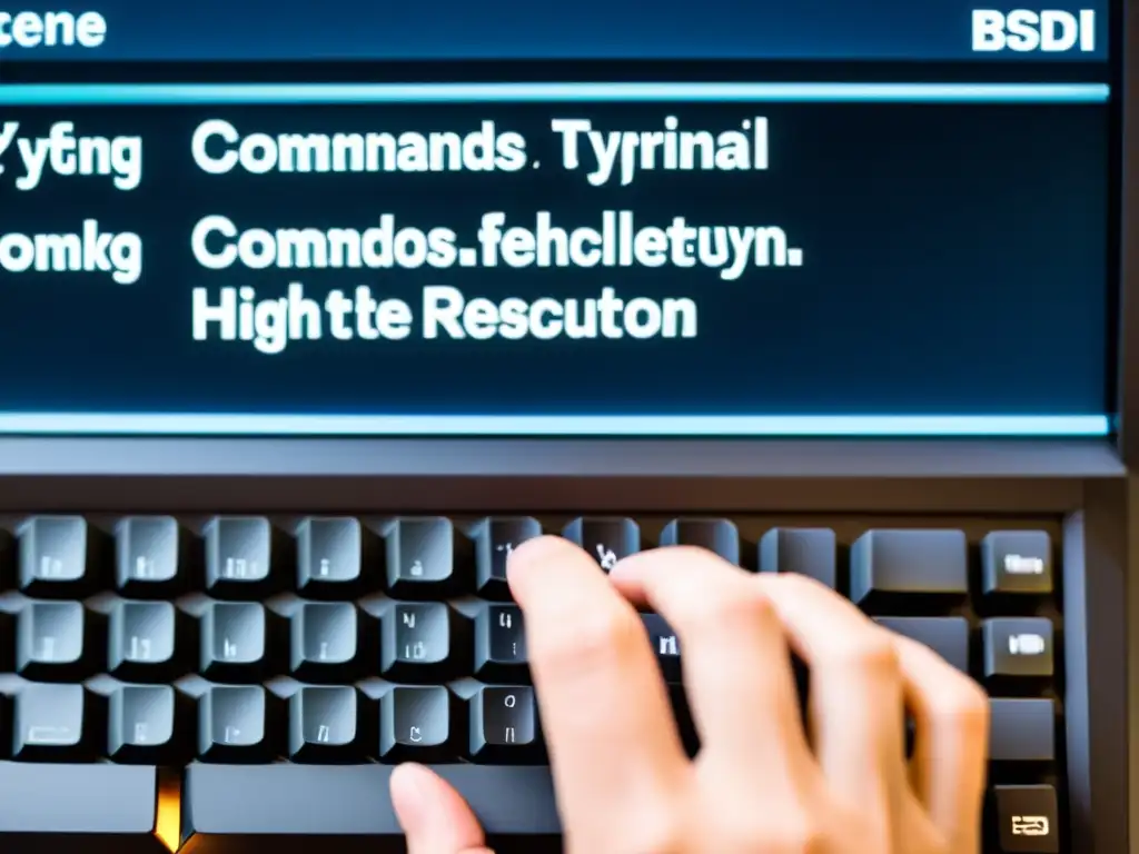 Configuración precisa de firewall en BSD: Expertos en acción Un experto configura un cortafuegos en BSD con precisión técnica