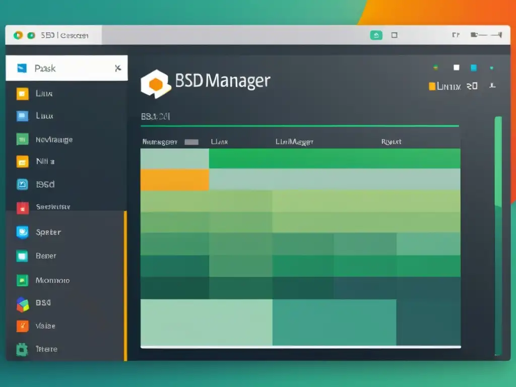 Comparación de gestores de paquetes comunes BSD Linux: interfaces minimalistas y vibrantes, con anotaciones detalladas