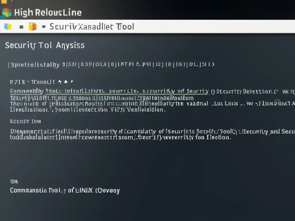 Herramientas de detección de vulnerabilidades en Linux: Imagen de interfaz de línea de comandos con resultados detallados de escaneo de seguridad