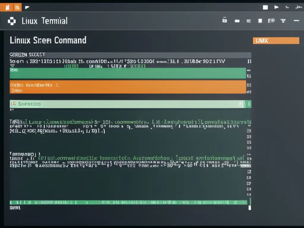 Automatización eficiente: Scripts en pantalla de terminal Linux Imagen de alta definición de un terminal de Linux ejecutando scripts automáticamente, transmitiendo eficiencia y productividad