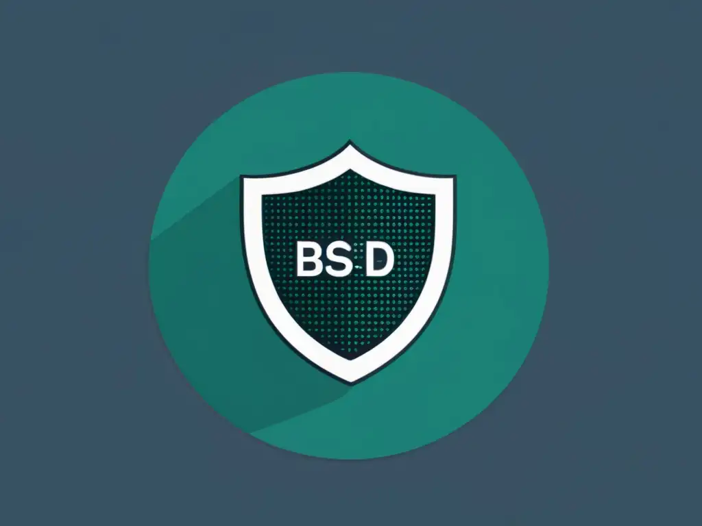 Imagen de virtualización segura en BSD, con detalles de protección y protocolos de encriptación, transmitiendo seguridad y profesionalismo