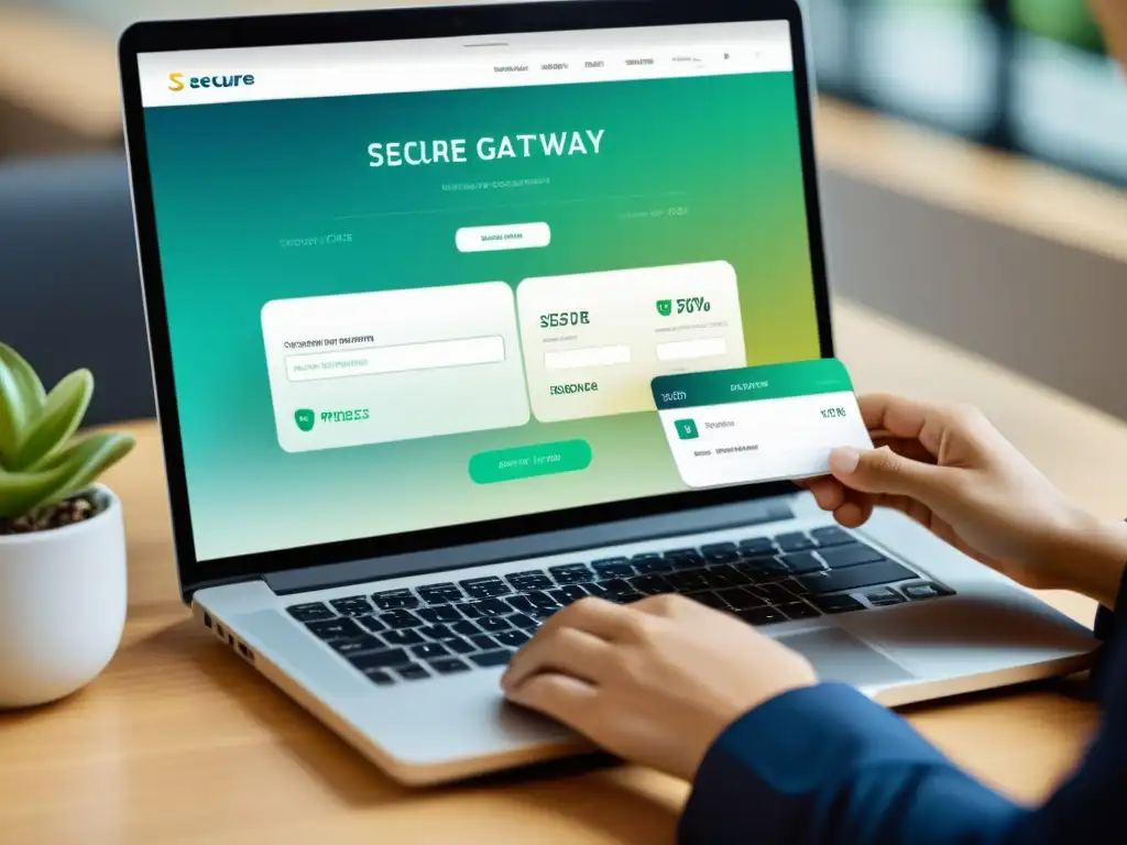 Compra segura en línea: transacción eficiente Imagen de compra segura en un sitio web moderno, destacando la eficiencia y seguridad del ecommerce ligero para sistemas BSD