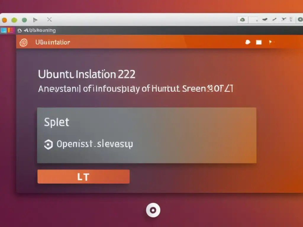 Imagen detallada de la instalación de Ubuntu 22