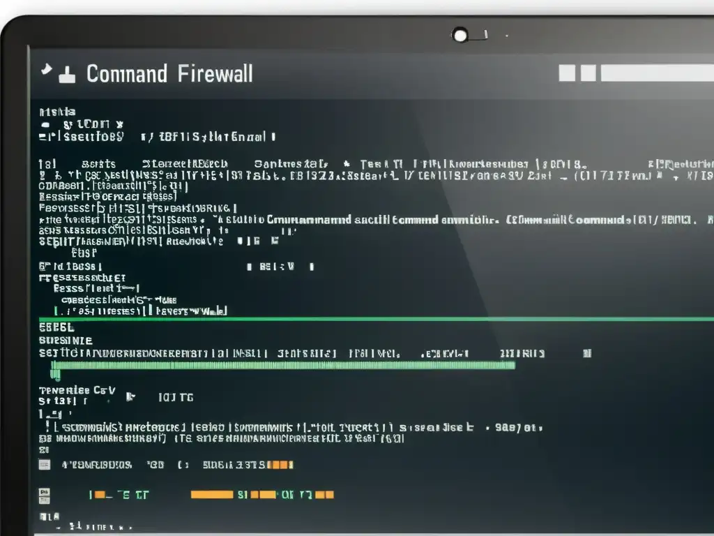 Una imagen detallada y moderna de la configuración eficaz del firewall en Linux