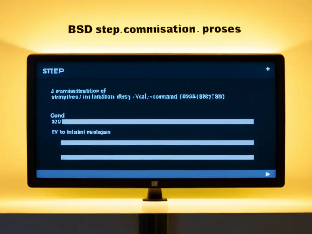 Imagen detallada de la pantalla de instalación de BSD, una guía de instalación BSD para principiantes en estilo documental y minimalista