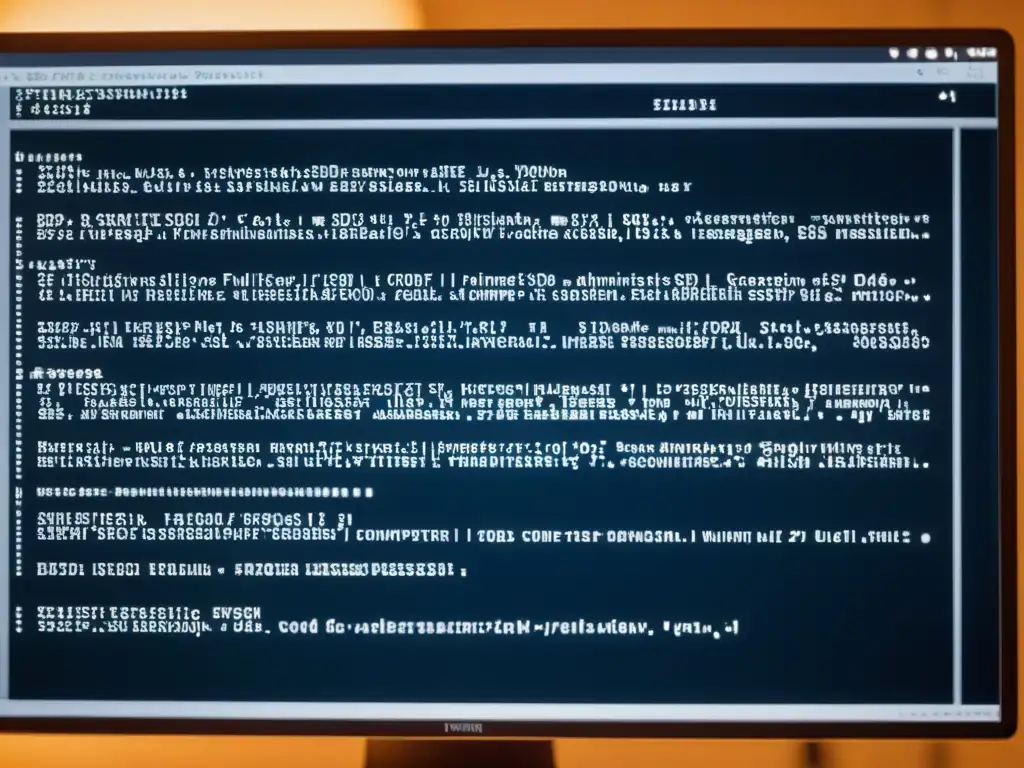 Imagen detallada de pantalla de computadora con código y mensajes de error de administración BSD