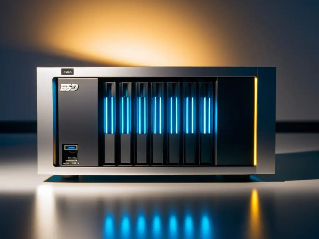Servidor BSD de alta gama: eficiencia y profesionalismo Una imagen de un elegante servidor BSD en un entorno técnico, con iluminación suave y diseño moderno, ideal para un ecommerce ligero en sistemas BSD
