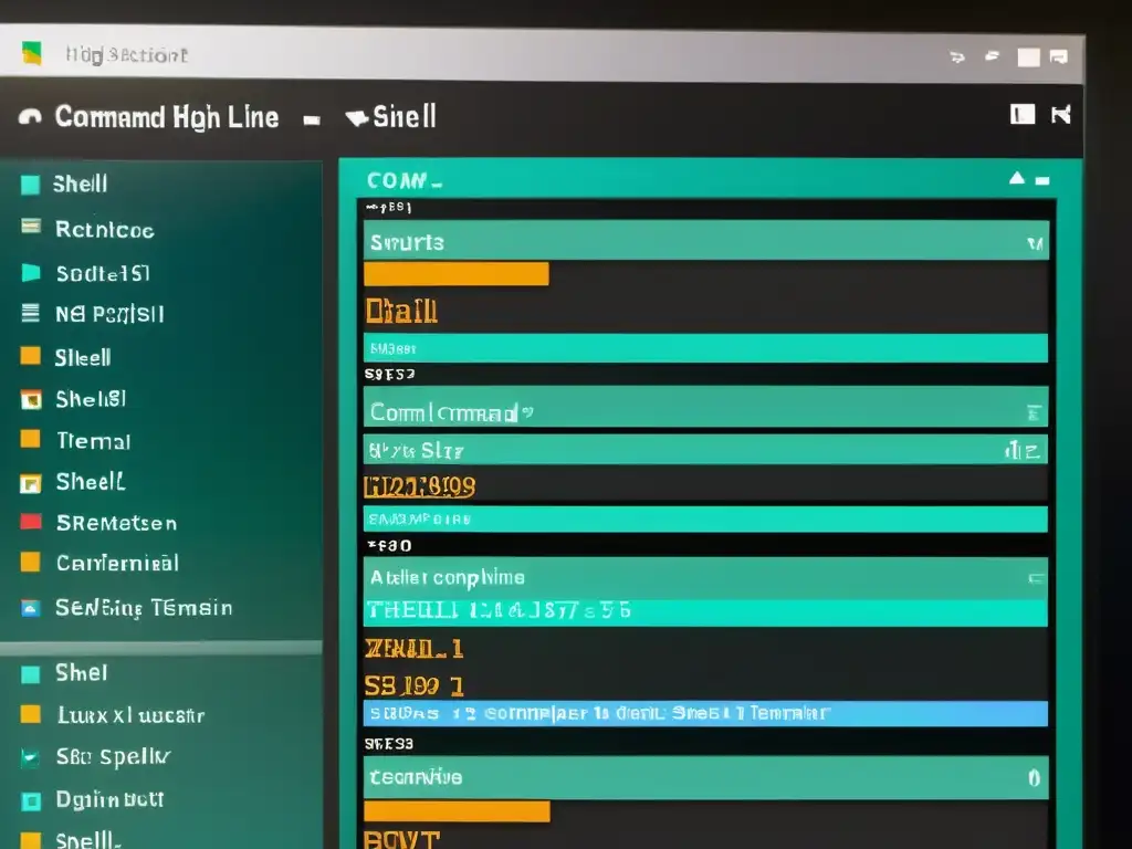 Imagen impactante de scripts en Linux para automatizar tareas, con complejos comandos ejecutándose en una interfaz de línea de comandos