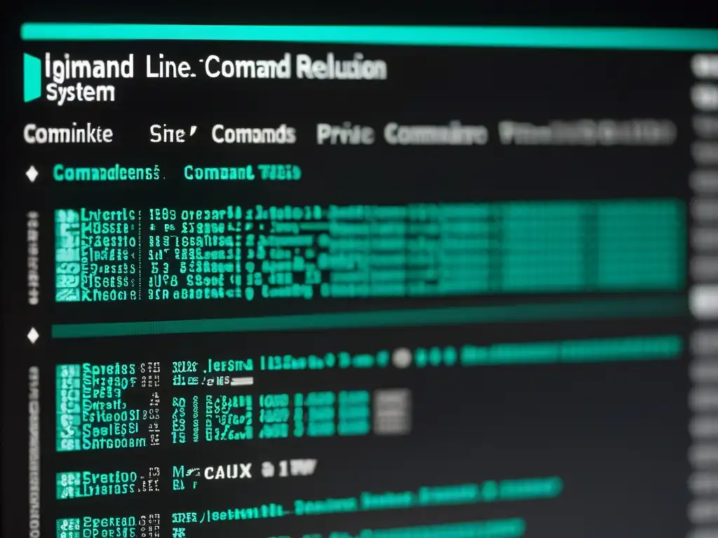 Una imagen de alta resolución de una interfaz de línea de comandos en un sistema Unix-like, mostrando comandos intrincados relacionados con la configuración avanzada de privacidad