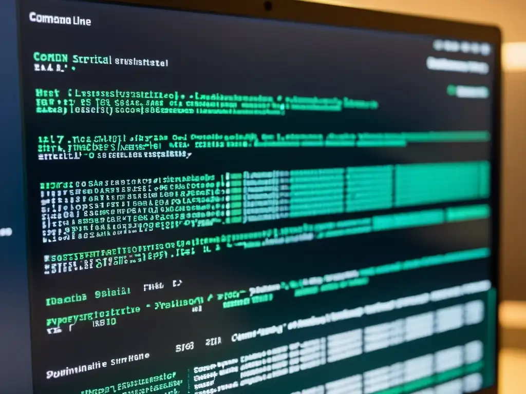 Una imagen de alta resolución de una interfaz de línea de comandos en una pantalla de computadora, mostrando código detallado y scripts ejecutándose para automatizar tareas de infraestructura en un sistema operativo alternativo