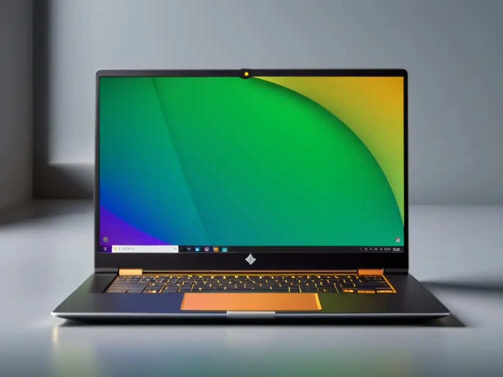Imagen de laptop moderno con Linux y sistema operativo convencional, simbolizando interoperabilidad entre sistemas