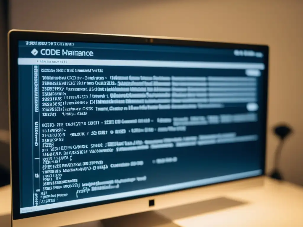 Imagen minimalista de pantalla con códigos de mantenimiento BSD